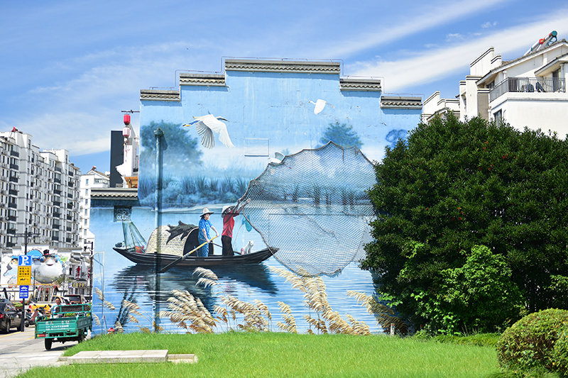 2020年8月2日拍攝的江蘇省張家港市永聯(lián)村。