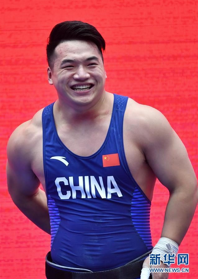 （體育）（4）舉重——世界杯：田濤獲男子96公斤級挺舉和總成績冠軍
