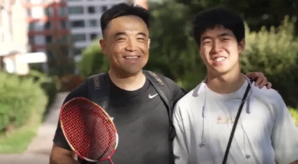 劉建波、劉傲寒父子。北航供圖