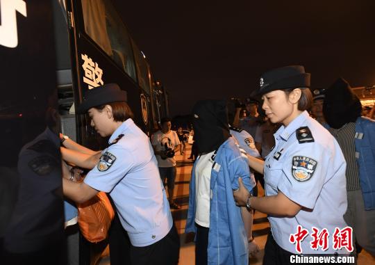 犯罪嫌疑人被押上押解車?！“苍?攝