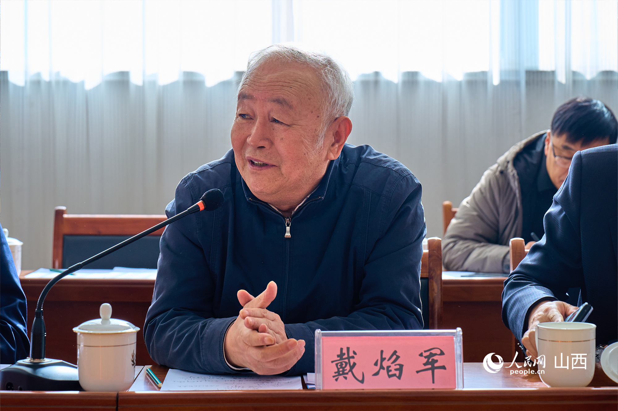 中央黨校（國家行政學(xué)院）黨建教研部原副主任、教授戴焰軍。人民網(wǎng) 張超寧攝